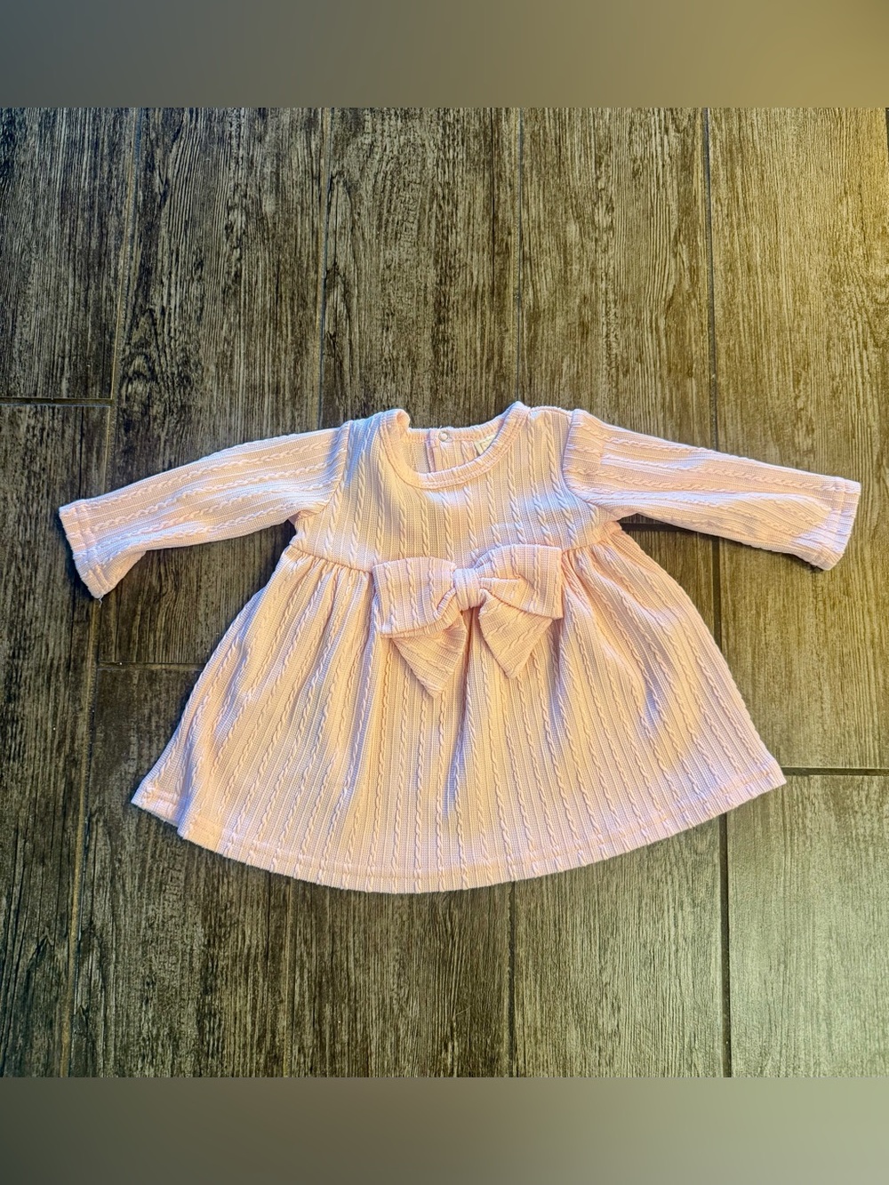 Size 6/9 month pink bow dress